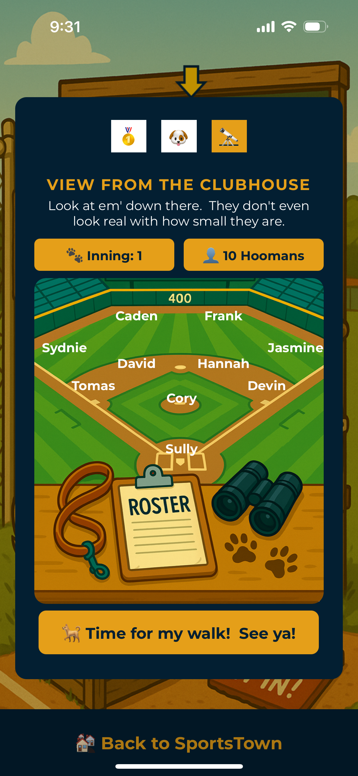 Roster Setup Screenshot 3